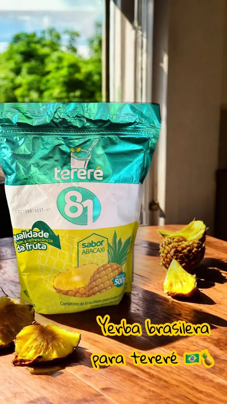 Yerba para tereré sabor Ananá – 500g (Industria Brasilera)