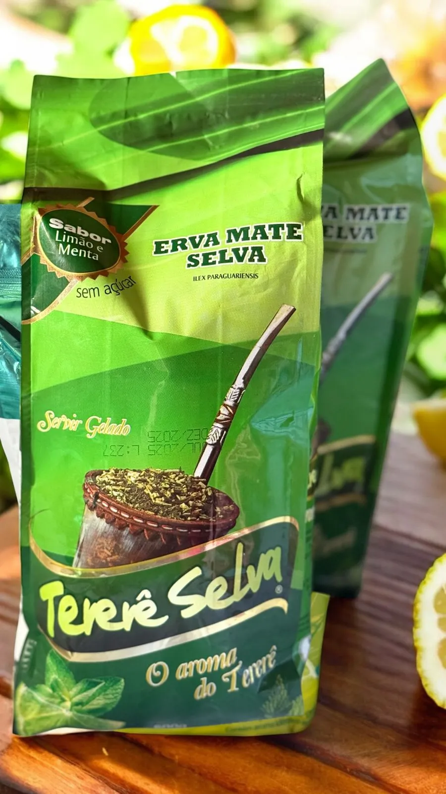 Yerba para tereré Menta y Limón – 500g (Industria Brasilera)🌿🍋